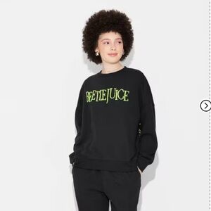 Beetlejuice Graphic Sweatshirt - Black